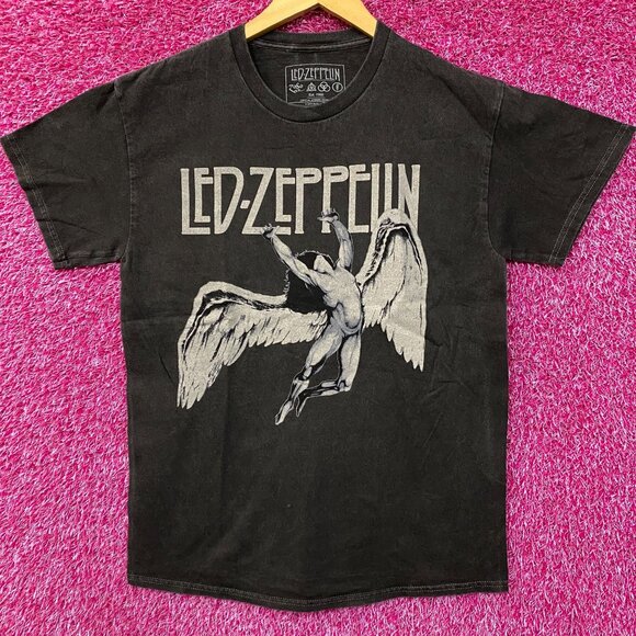 Led Zeppelin Icarus Rock Band Logo Poster T-Shirt Small - Picture 1 of 4